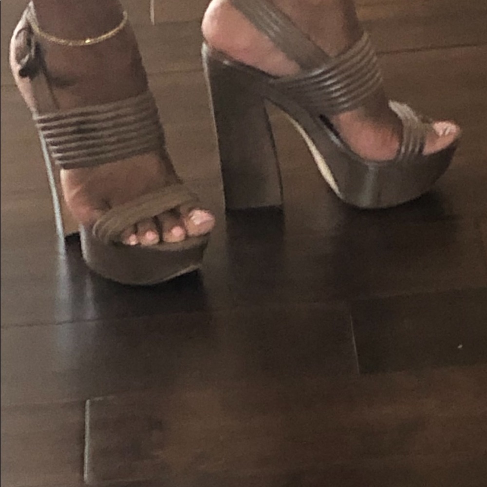 Leather open toe sandal